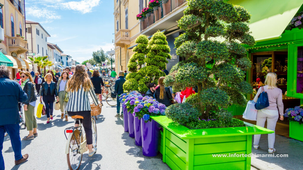 forte dei marmi central street shops